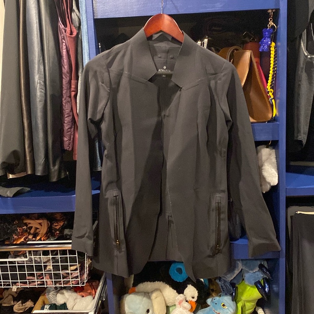 Athleta blazer black